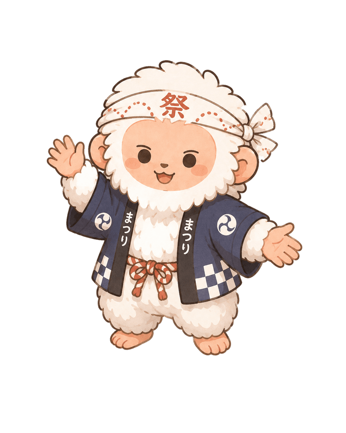 Yuki the snow monkey waving hello
